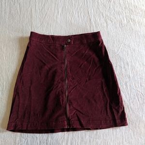 Made well velvet mini skirt